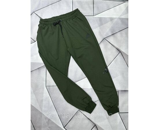 Спортивні штани чоловічі на манжеті ADIDAS розміри S-2XL (4кв) "MACCALI" недорого від прямого постачальника, зображення 2