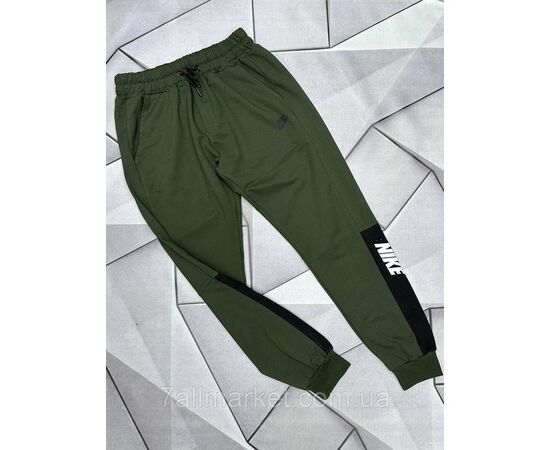 Спортивні штани чоловічі на манжеті NIKE розміри S-2XL (5 кв) "MACCALI" недорого від прямого постачальника, зображення 3