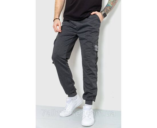 Спортивні штани чоловічі манжет р-ри M-3XL (3 кв) "NICOLAS" недорого від прямого постачальника, зображення 4