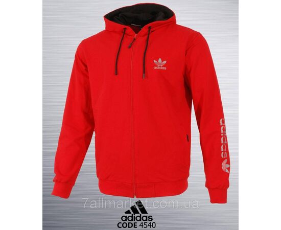 Фотография Кофта спортивная мужская на молнии  ADIDAS размеры 2XL-6XL  (4цв) "REMAIN" недорого от прямого поставщика, изображение 3