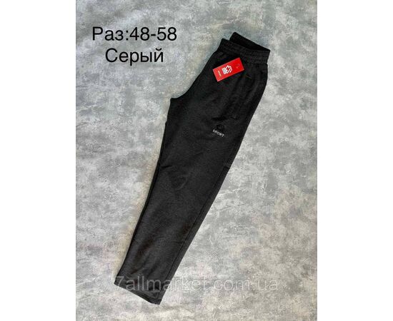 Спортивні штани чоловічі р-ри 48-58 (3кв) "SPORT" недорого від прямого постачальника, зображення 3