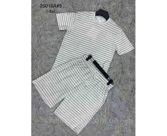 Фотография Спортивный костюм мужской с шортами р-ры L-4XL (2цв) "PROSTOMEN" недорого от прямого поставщика, изображение 2