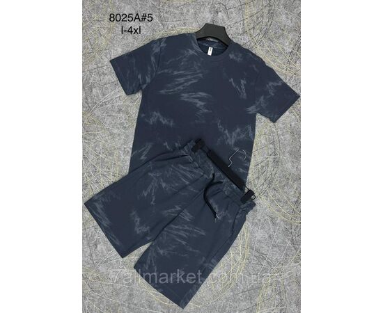 Фотография Спортивный костюм мужской с шортами р-ры L-4XL (2цв) "PROSTOMEN" недорого от прямого поставщика, изображение 2