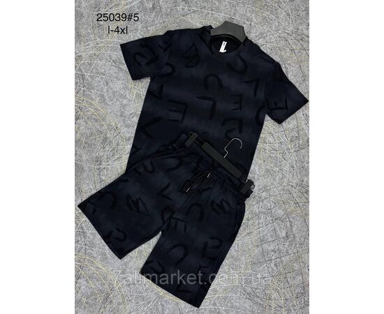 Фотография Спортивный костюм мужской с шортами р-ры L-4XL (4цв) "PROSTOMEN" недорого от прямого поставщика, изображение 2