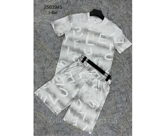 Фотография Спортивный костюм мужской с шортами р-ры L-4XL (4цв) "PROSTOMEN" недорого от прямого поставщика, изображение 4