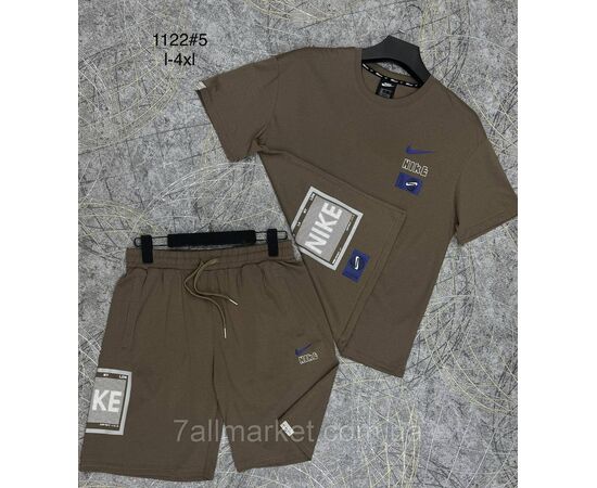 Фотография Спортивный костюм мужской с шортами р-ры L-4XL (3цв) "PROSTOMEN" недорого от прямого поставщика, изображение 3