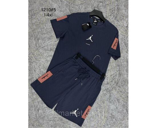 Фотография Спортивный костюм мужской с шортами р-ры L-4XL (2цв) "PROSTOMEN" недорого от прямого поставщика, изображение 2