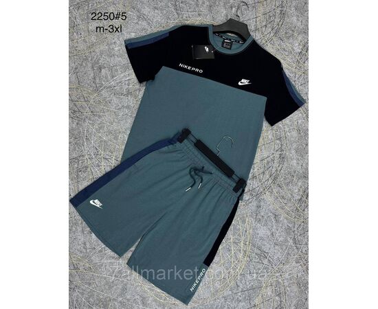 Фотография Спортивный костюм мужской с шортами р-ры M-3XL (3цв) "PROSTOMEN" недорого от прямого поставщика, изображение 3