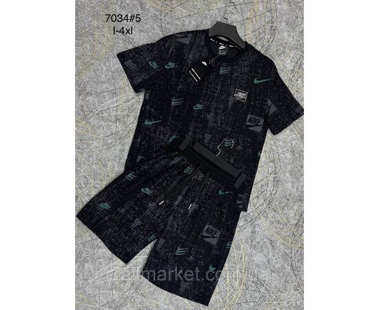 Фотография Спортивный костюм мужской с шортами р-ры L-4XL(3цв) "PROSTOMEN" недорого от прямого поставщика, изображение 3