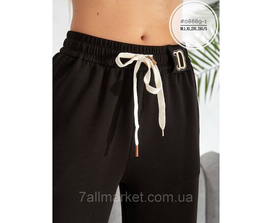 Спортивні жіночі штани на затяжках знизу No08889-1 "PARTNERS" недорого від прямого постачальника, зображення 6