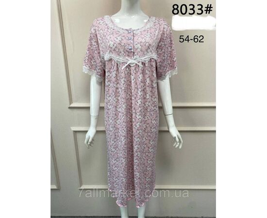 Ночная рубашка женская/батал размеры 54-62 (3цв)"FLOWER" купить недорого от прямого поставщика, изображение 3 Фотография Ночная рубашка женская/батал размеры 54-62 (3цв)"FLOWER" купить недорого от прямого поставщика, изображение 3