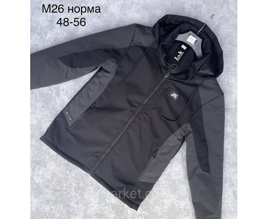 Фотография Ветровка мужская демисезонная р-ры 48-56 (3цв) "L&K" недорого от прямого поставщика, изображение 2