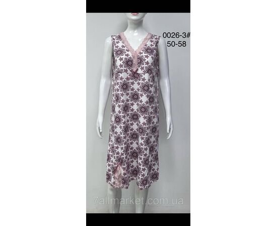 Ночная рубашка женская/батал размеры 50-58 (3цв)"FLOWER" купить недорого от прямого поставщика, изображение 3 Фотография Ночная рубашка женская/батал размеры 50-58 (3цв)"FLOWER" купить недорого от прямого поставщика, изображение 3