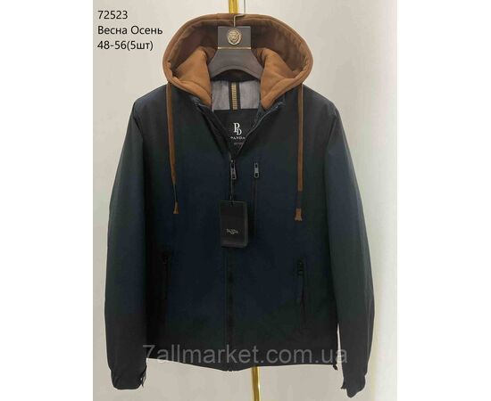 Фотография Куртка мужская демисезонная с капюшоном  р-ры 48-56 (4цв) "NEW NOCE" недорого от прямого поставщика, изображение 2