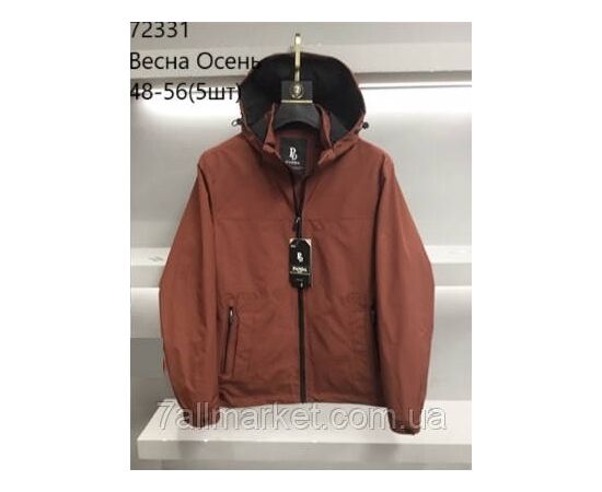 Фотография Куртка мужская демисезонная с капюшоном  р-ры 48-56 (5цв) "NEW NOCE" недорого от прямого поставщика, изображение 4