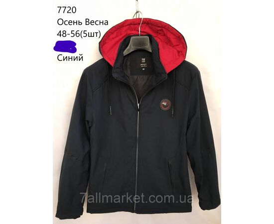 Куртка чоловіча демісезонна з капюшоном р-ри 48-56 (3цв) "NEW NOCE" недорого від прямого постачальника, зображення 3