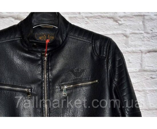 Фотография Куртка мужская демисезонная, кожзам, размеры 44-54 "ANGELIS" недорого от прямого поставщика, изображение 2