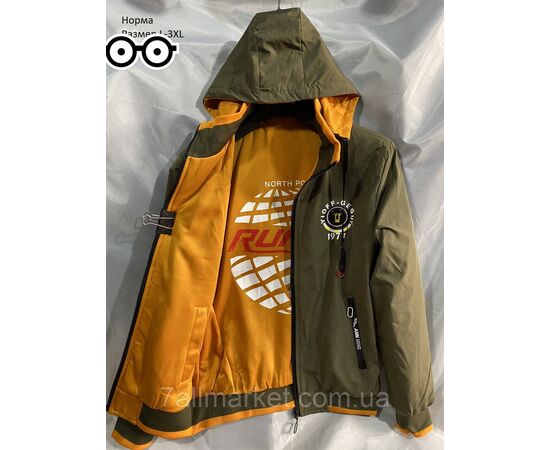 Фотография Куртка мужская демисезонная двухсторонняя размеры L-3XL (2цв) "NEW NOCE" недорого от прямого поставщика, изображение 2