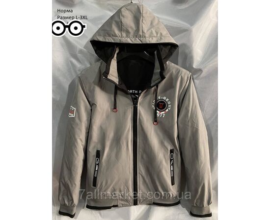 Фотография Куртка мужская демисезонная двухсторонняя размеры L-3XL (2цв) "NEW NOCE" недорого от прямого поставщика, изображение 3