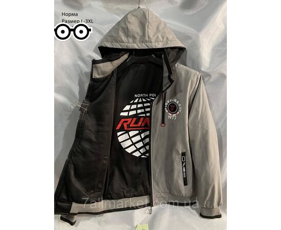 Фотография Куртка мужская демисезонная двухсторонняя размеры L-3XL (2цв) "NEW NOCE" недорого от прямого поставщика, изображение 4