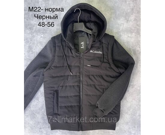 Фотография Куртка мужская демисезонная, трансформер р-ры 48-56(3цв) "L&K" недорого от прямого поставщика, изображение 3