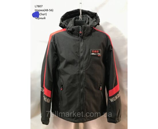 Фотография Куртка мужская демисезонная с капюшоном  р-ры 48-56 (2цв) "NEW NOCE" недорого от прямого поставщика, изображение 2