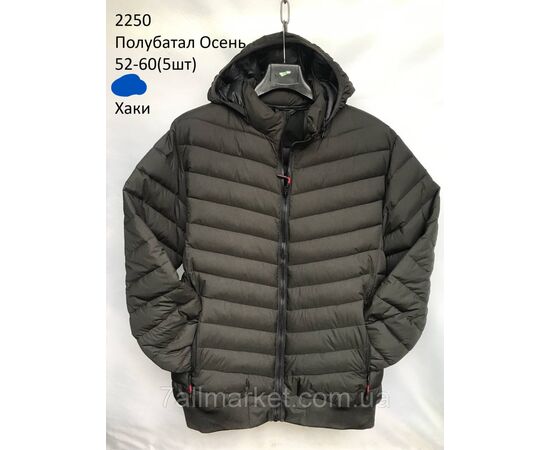 Фотография Куртка мужская демисезонная стеганная полу батал размеры 52-60 (2цв)"NEW NOCE" недорого от прямого поставщика, изображение 2