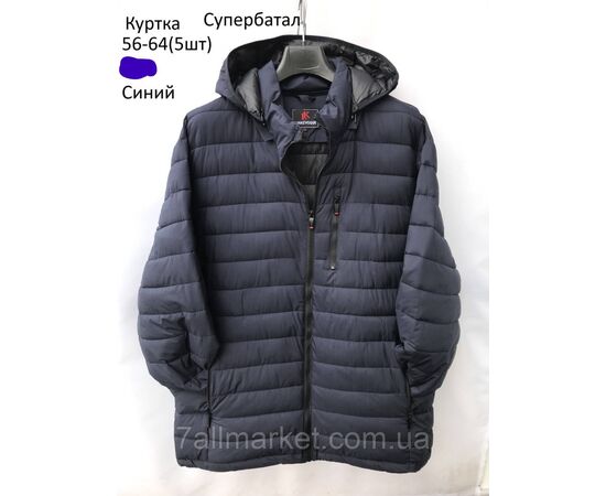 Фотография Куртка мужская демисезонная стеганная батал размеры 56-64 (3цв) "NEW NOCE" недорого от прямого поставщика, изображение 2
