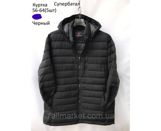 Фотография Куртка мужская демисезонная стеганная батал размеры 56-64 (3цв) "NEW NOCE" недорого от прямого поставщика, изображение 3