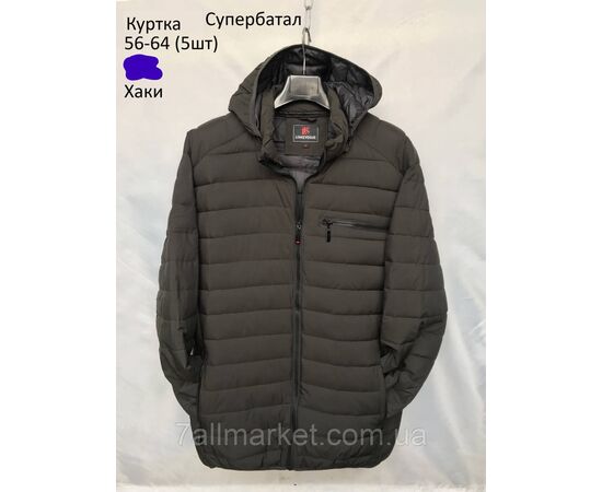 Фотография Куртка мужская демисезонная стеганная батал размеры 56-64 (3цв) "NEW NOCE" недорого от прямого поставщика, изображение 3