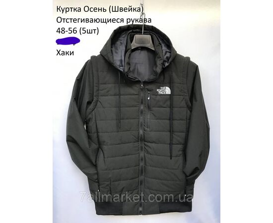 Фотография Куртка-трансформер мужская демисезонная THE NORTH FACE р 48-56 (3цв) "NEW NOCE" недорого от прямого поставщика, изображение 2
