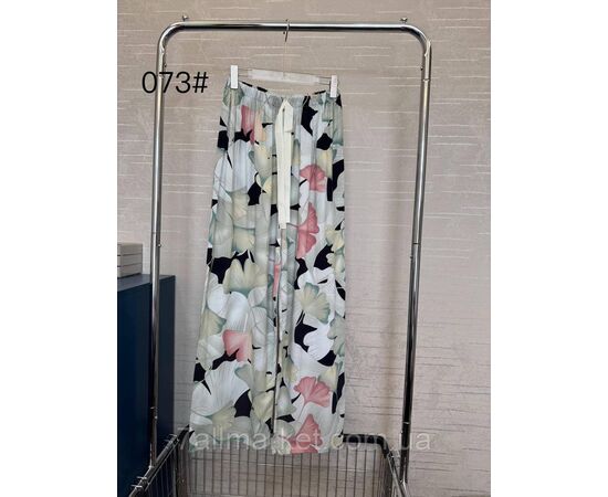 Штани жіночі стильні, широкі розміри 56-66 (мікс рис) "FLOWER" недорого від прямого постачальника, зображення 3 Штани жіночі стильні, широкі розміри 56-66 (мікс рис) "FLOWER" недорого від прямого постачальника, зображення 3