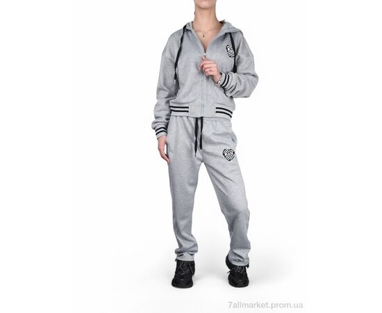 Спортивный костюм женский Весна/осень WLT5330 grey (4 шт. р.сетка S-XL) "Fabullok" недорого оптом от прямого поставщика, изображение 2 Фотография Спортивный костюм женский Весна/осень WLT5330 grey (4 шт. р.сетка S-XL) "Fabullok" недорого оптом от прямого поставщика, изображение 2