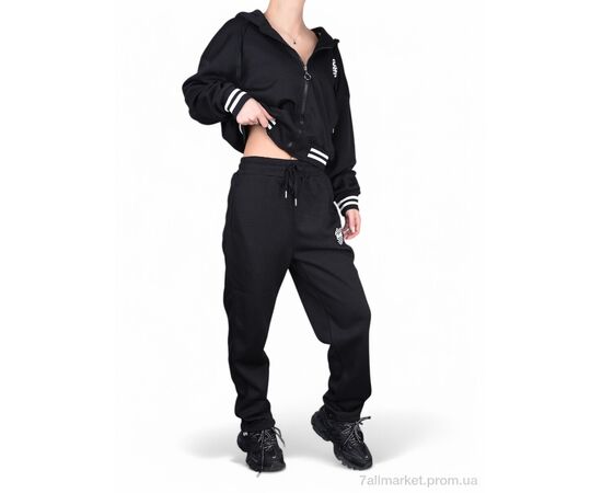 Спортивний костюм жіночий Весна/осінь WLT5330 black (4 шт. р.сіткаS-XL) "Fabullok" недорого оптом від прямого постачальника, зображення 2