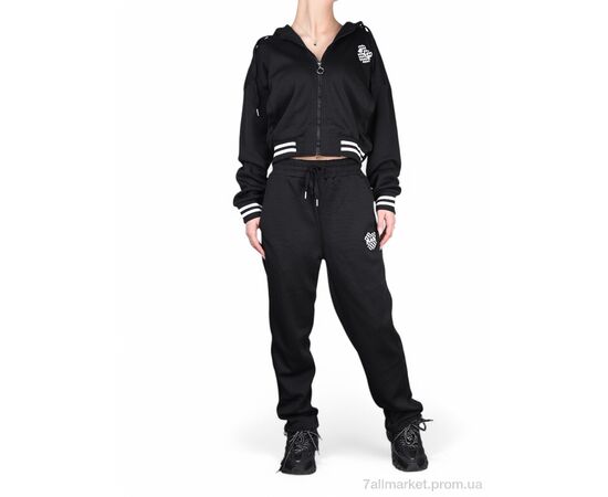 Спортивний костюм жіночий Весна/осінь WLT5330 black (4 шт. р.сіткаS-XL) "Fabullok" недорого оптом від прямого постачальника, зображення 3