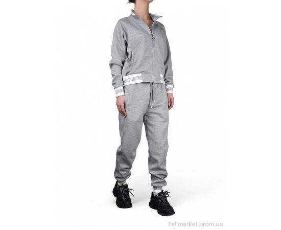 Фотография Спортивный костюм женский Весна/осень WLT5331 grey (4 шт. р.сетка S-XL) "Fabullok" недорого оптом от прямого поставщика, изображение 3