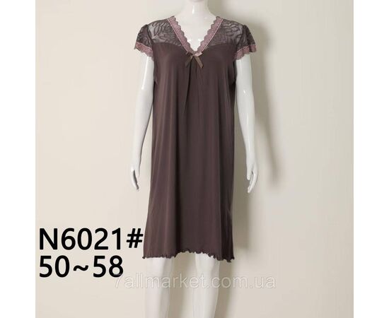 Нічна сорочка жіноча/батал розміри 50-58 (3 кв) "FLOWER" купити недорого від прямого постачальника, зображення 3