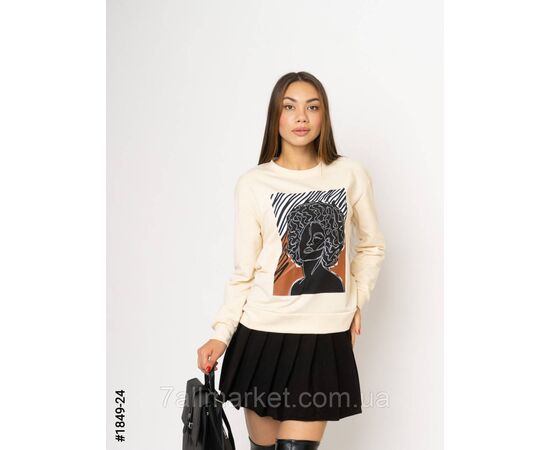 Жіночий батнік з декором зі стразами норма S-M, M-L, L-XL (4кв) "NOWEMBER" недорого від прямого постачальника, зображення 3