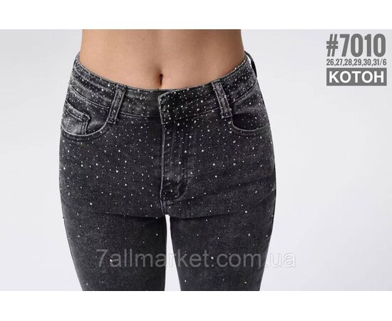 Фотография Женские котоновые джинсы со стразами размерный ряд 26,27,28,29,30,31 "PARTNERS" недорого от прямого поставщика, изображение 3
