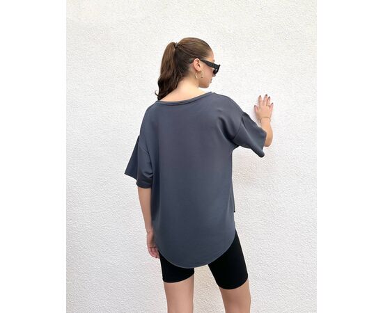 футболка жіноча RL1040 d.grey р.S-2XL "PRENSES" недорого оптом від прямого постачальника, зображення 2 футболка жіноча RL1040 d.grey р.S-2XL "PRENSES" недорого оптом від прямого постачальника, зображення 2