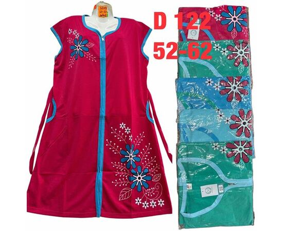 Халат жіночий D122 mix р.52-62 "SHELLY" недорого оптом від прямого постачальника, зображення 2