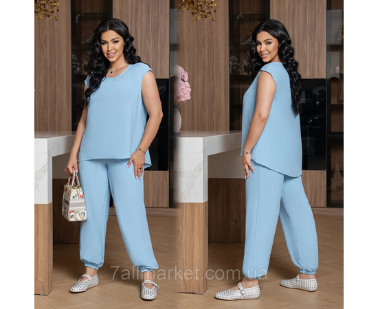 Костюм-двійка жіночий літній шовк Прадо розміри 46-60 "LADA" недорогий від прямого постачальник Костюм-двійка жіночий літній шовк Прадо розміри 46-60 "LADA" недорогий від прямого постачальник