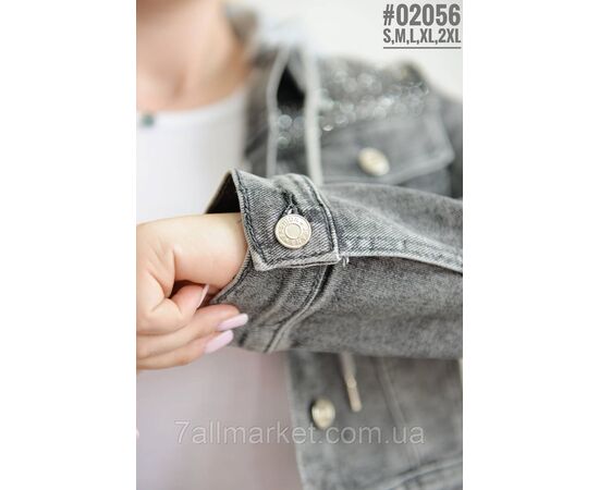 Укорочена джинсова куртка зі знімним капюшоном розмірний ряд S,M, L,XL,2XL "PARTNERS", зображення 2 Укорочена джинсова куртка зі знімним капюшоном розмірний ряд S,M, L,XL,2XL "PARTNERS", зображення 2