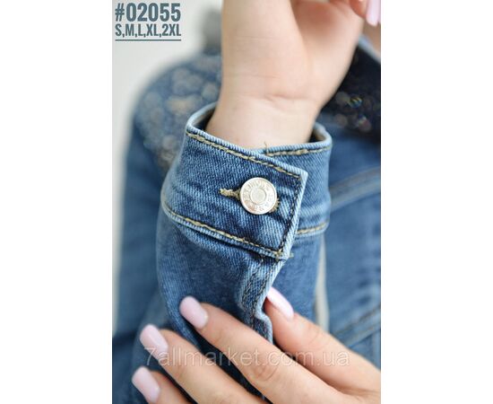 Укорочена джинсова куртка зі знімним капюшоном розмірний ряд S,M, L,XL,2XL "PARTNERS", зображення 2 Укорочена джинсова куртка зі знімним капюшоном розмірний ряд S,M, L,XL,2XL "PARTNERS", зображення 2