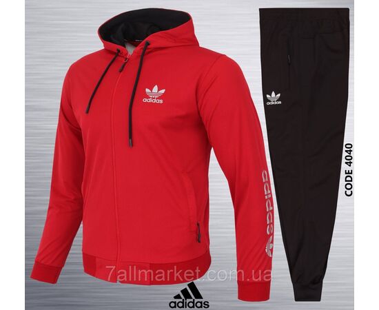 Фотография Спортивный мужской костюм на молнии ADIDAS р-ры S-2XL (5цв) "REMAIN"  недорого от прямого поставщика, изображение 3