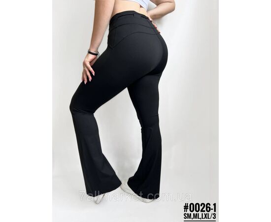 Спортивні штани кльош з оригінальним пояском розмірний ряд SM, МL, LXL "PARTNERS", зображення 2