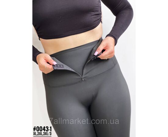 Лосины с двойным утягивающим поясом и пуш-апом ягодиц размерный ряд XL, 2XL, 3XL "PARTNERS", изображение 3 Фотография Лосины с двойным утягивающим поясом и пуш-апом ягодиц размерный ряд XL, 2XL, 3XL "PARTNERS", изображение 3
