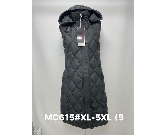 Жилетка жіноча MC615 black р.XL-5XL "Jacket" недорого оптом від прямого постачальника Жилетка жіноча MC615 black р.XL-5XL "Jacket" недорого оптом від прямого постачальника