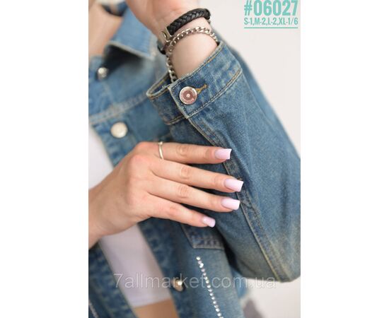 Укорочена джинсова куртка розмірний ряд S-1, M-2, L-2, XL-1 "PARTNERS" недорого від прямого постачальника, зображення 2 Укорочена джинсова куртка розмірний ряд S-1, M-2, L-2, XL-1 "PARTNERS" недорого від прямого постачальника, зображення 2