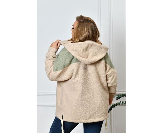 Кофта спортивна жіноча 4027 beige р.50-56 "Iren Veles" недорого оптом від прямого постачальника, зображення 2